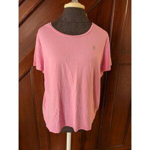 Victorias Secret Pink Short Sleeve Tee Shirt Womens L Cotton Blend Casual